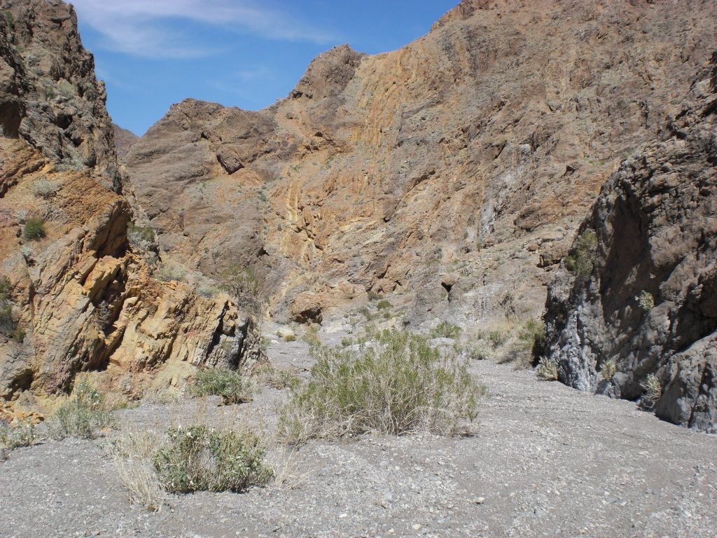 Passing back through the wide open area: