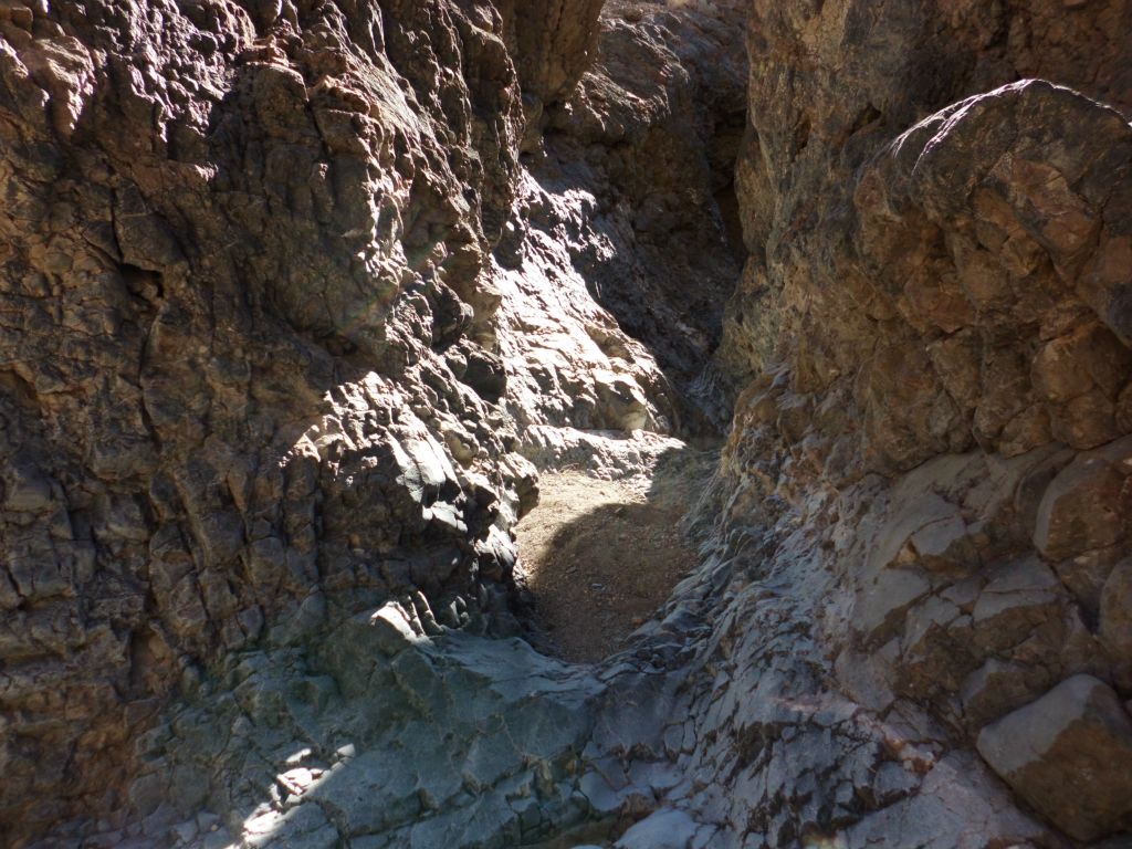 Then we walked into a small section of very tight narrows: