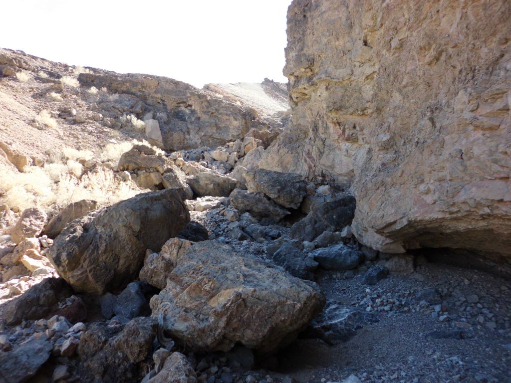 Above that, Bypass 1A continues as a side canyon that is much smaller than the main canyon: