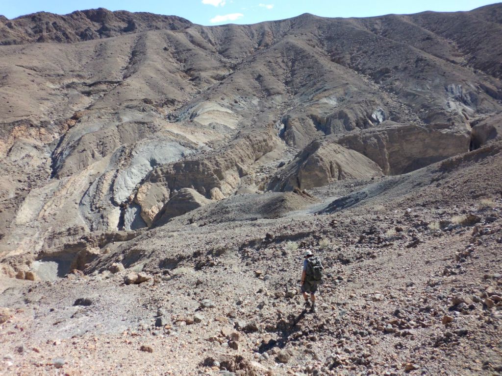 Eventually, we just chose a spot and started slowly heading down: