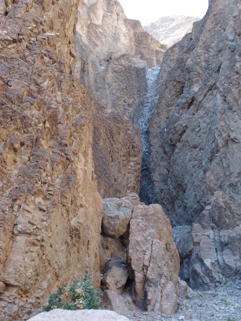 Ahead, we could see that our hike through the main canyon would be hindered: