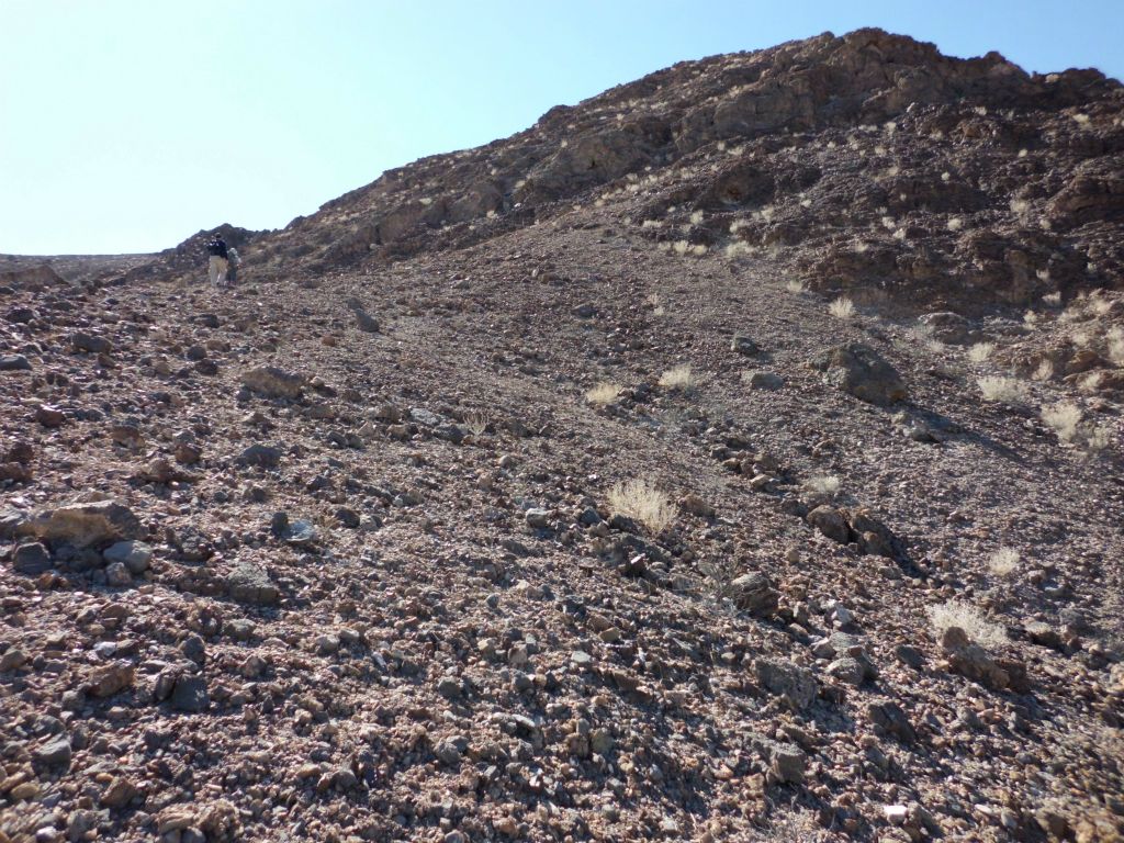 We kept heading up toward the ridge which would overlook the expected location of Tucki Bridge: