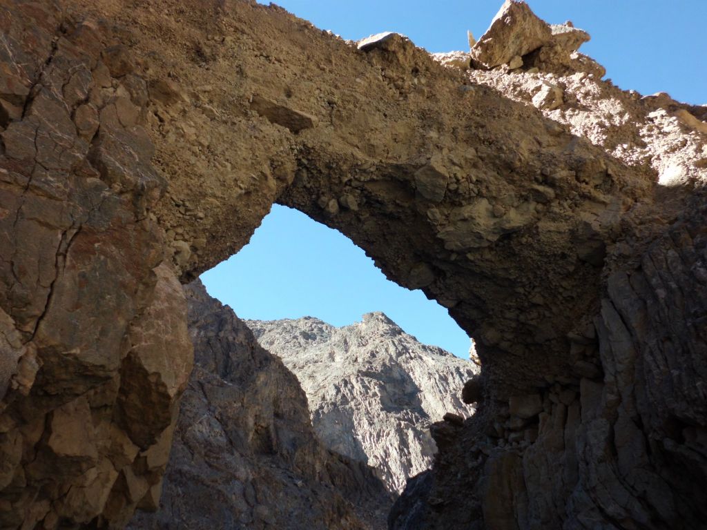 You can see precarious rocks and boulders that are above the bridge and also part of it.  It would be wise to stay off the top of the bridge for safety reasons: