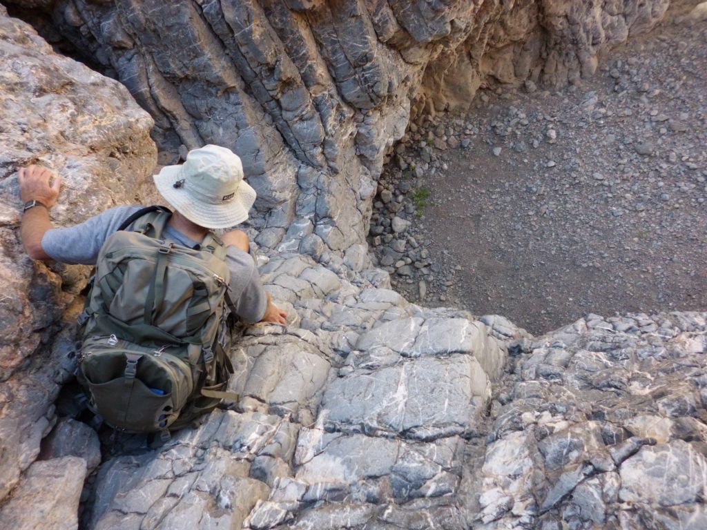 But we only found one more, this chockstone dry fall: