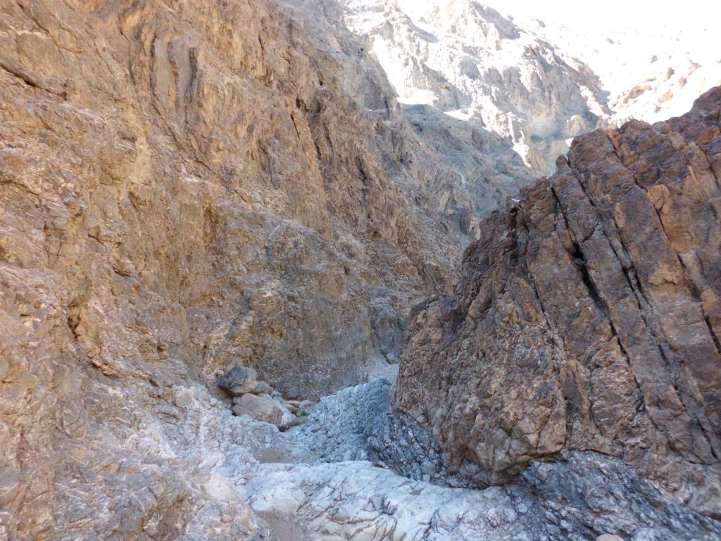 More polished rock and colorful canyon walls: