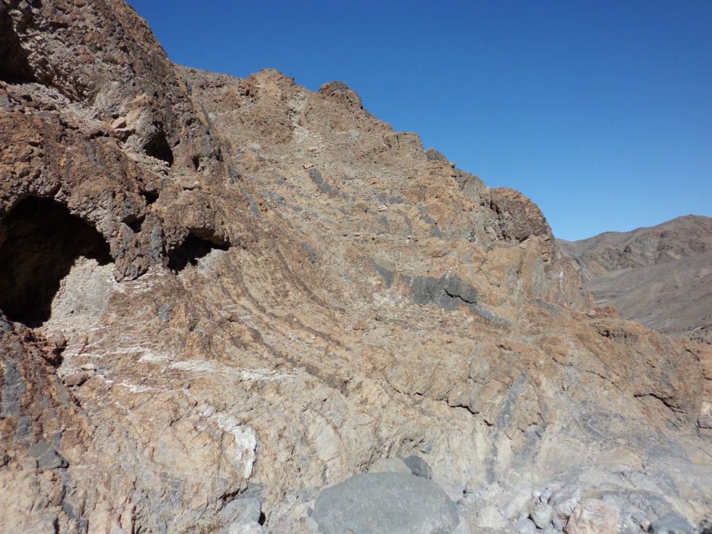 Here is where we spotted Bypass 2 ALT.  We could see a potential route heading to the right just underneath the grey colored rock in the middle of the picture: