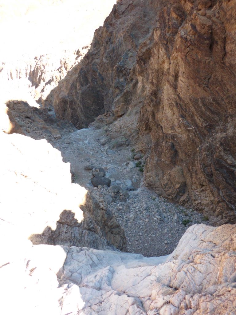 This longer view shows the tops of both the 3rd and 2nd major dry falls of the canyon: