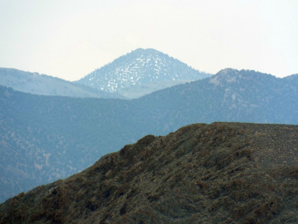 Beautiful snow-capped Telescope Peak came into view: