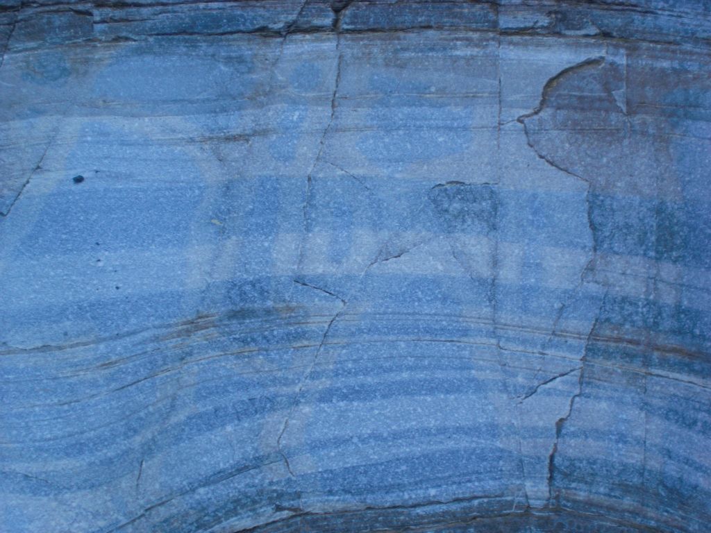 A close-up of a mosaic pattern on the minor dry fall.  There were some pretty patterns which were different but just as neat as the ones in the lower canyon: