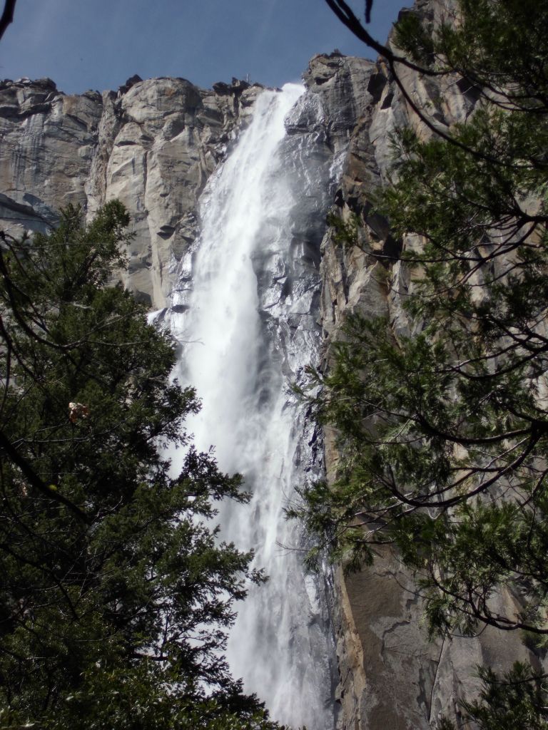 An amazing view of Ribbon Fall cascading down: