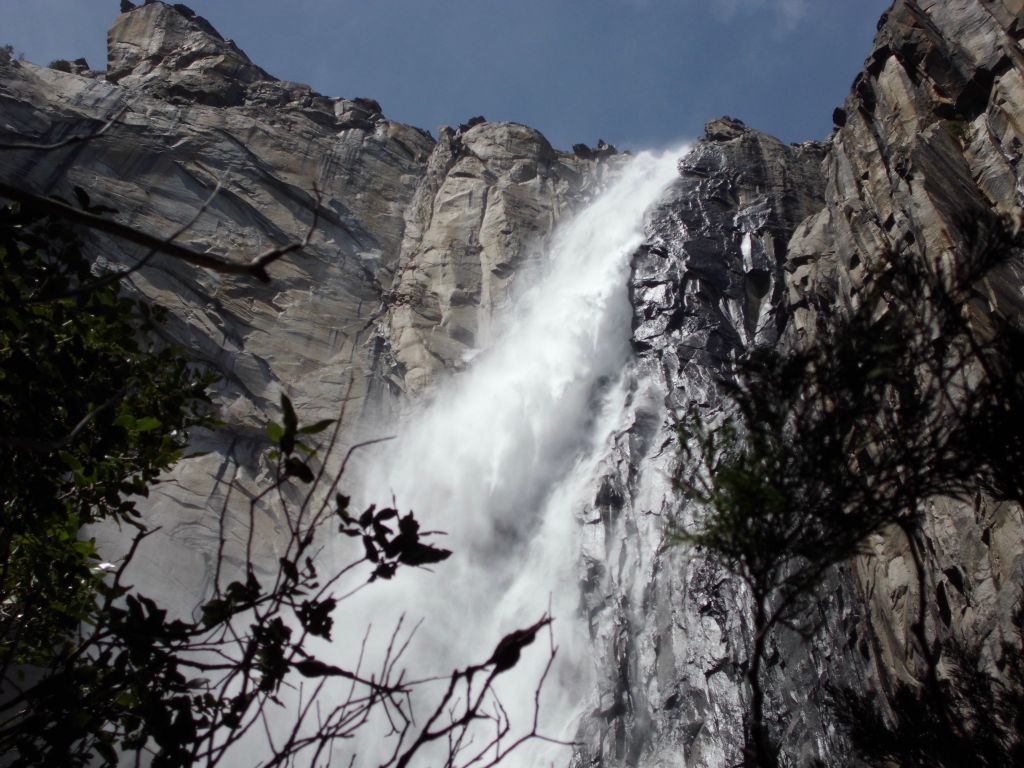 Just before emerging from the final section of trees, this was the view of Ribbon Fall: