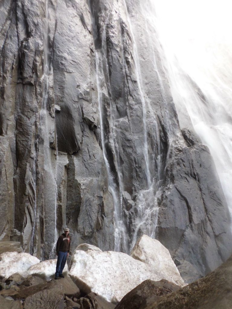 And a picture of Steve standing near the base of the fall: