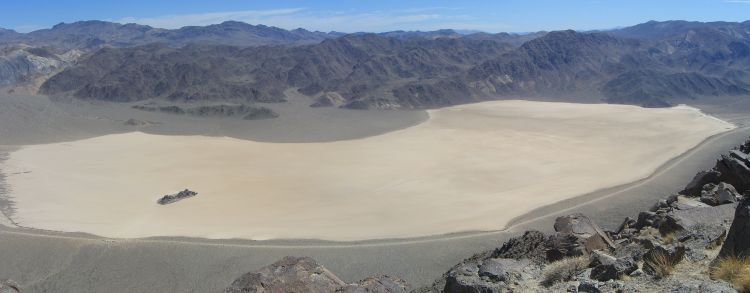 Ubehebe Peak panoramic view of The Racetrack