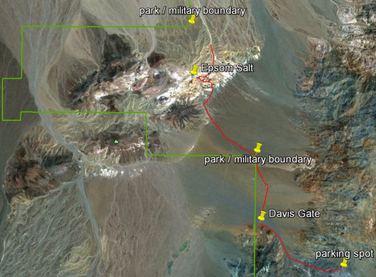Epsom Salt Works GE Map