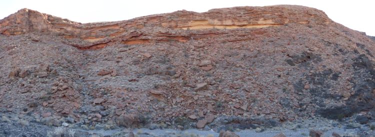 Red Amphitheater panoramic from hillside