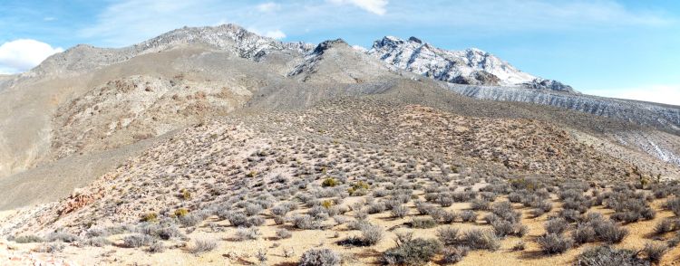 Rosy Canyon pass area panoramic
