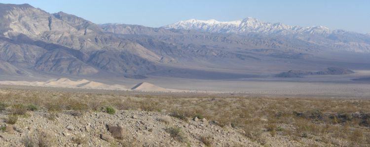 Panamint Dunes and Lake Hill panoramic